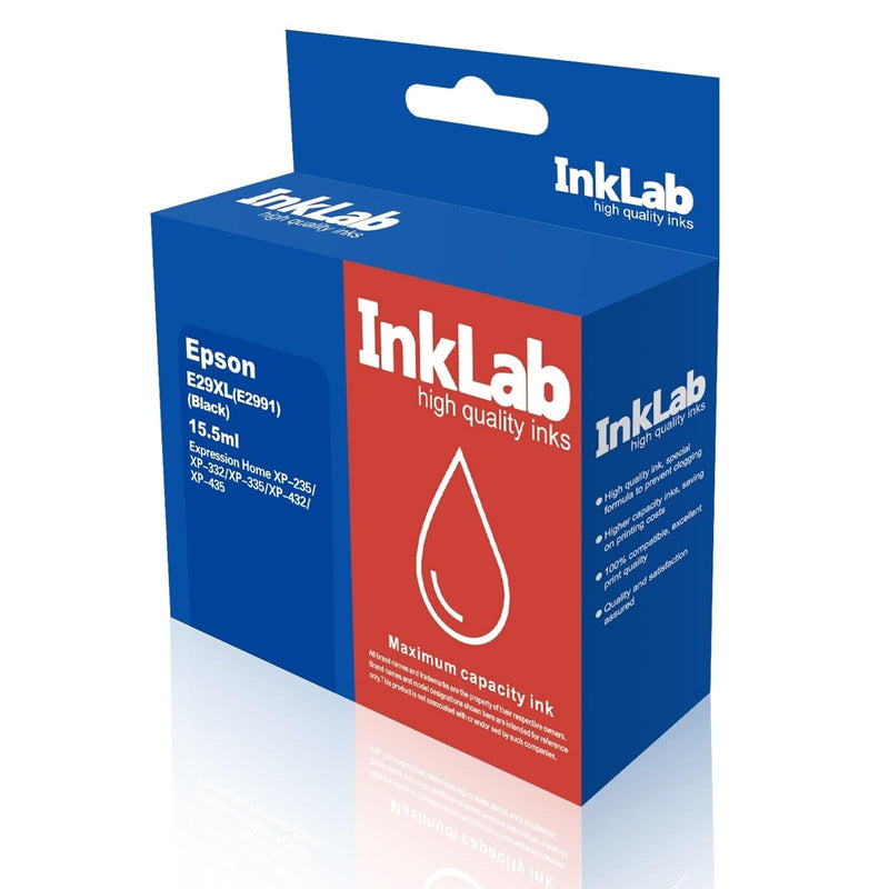 InkLab 29 XL Epson Compatible Black Replacment Ink - IT Supplies Ltd