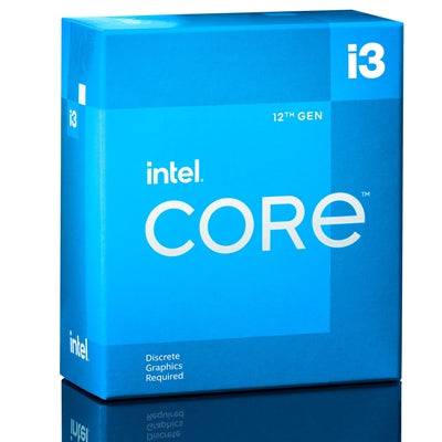 Intel Core i3 12100F 4 Core Processor Processor 8 Threads, 3.3GHz up to 4.3Ghz Turbo, Alder Lake Socket LGA 1700, 12MB Cache, 60W, Maximum Turbo Power 89W, Cooler, No Graphics - IT Supplies Ltd