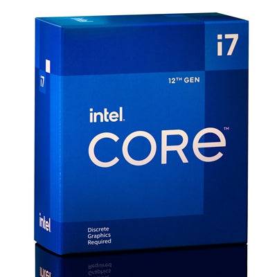 Intel Core i7 12700F 12 Core Processor Processor 20 Threads, Alder Lake Socket LGA 1700 25MB Cache, 65W, Maximum Turbo Power 180W, Cooler, No Graphics - IT Supplies Ltd