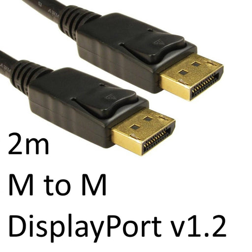 DisplayPort 1.2 (M) to DisplayPort 1.2 (M) 2m Black OEM Display Cable - IT Supplies Ltd