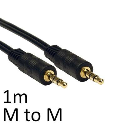Stereo 3.5mm (M) Plug to 3.5mm (M) Stereo Plug 1m OEM Cable - IT Supplies Ltd