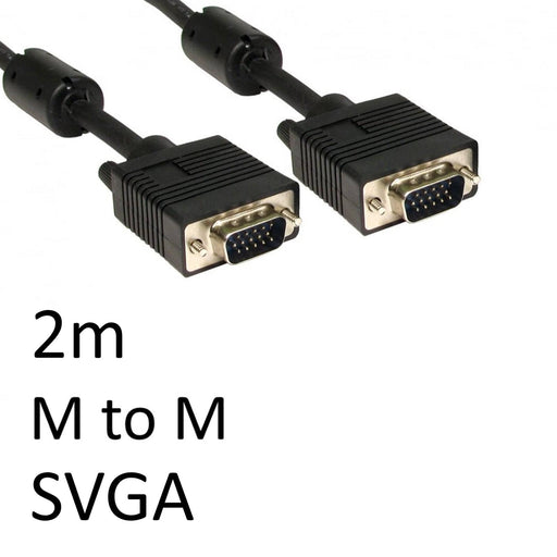 SVGA (M) to SVGA (M) 2m Black OEM Display Cable - IT Supplies Ltd