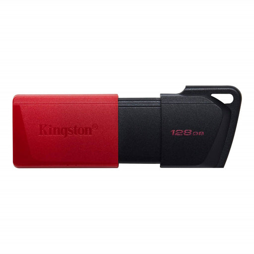 Kingston DataTraveler ExodiaM DTXM/128GB USB Flash Drive, 128GB, USB 3.2, Red / Black, Moving Cap Design - IT Supplies Ltd