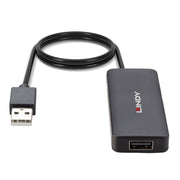 LINDY 42986 4 Port USB Hub, 4 x USB 2.0 Type-A (F) Ports, Supports Data Transfer Rates of up to 480 Mbps, Plug and Play Installation, USB Bus-Powered with DC Socket for External Power Supply - IT Supplies Ltd