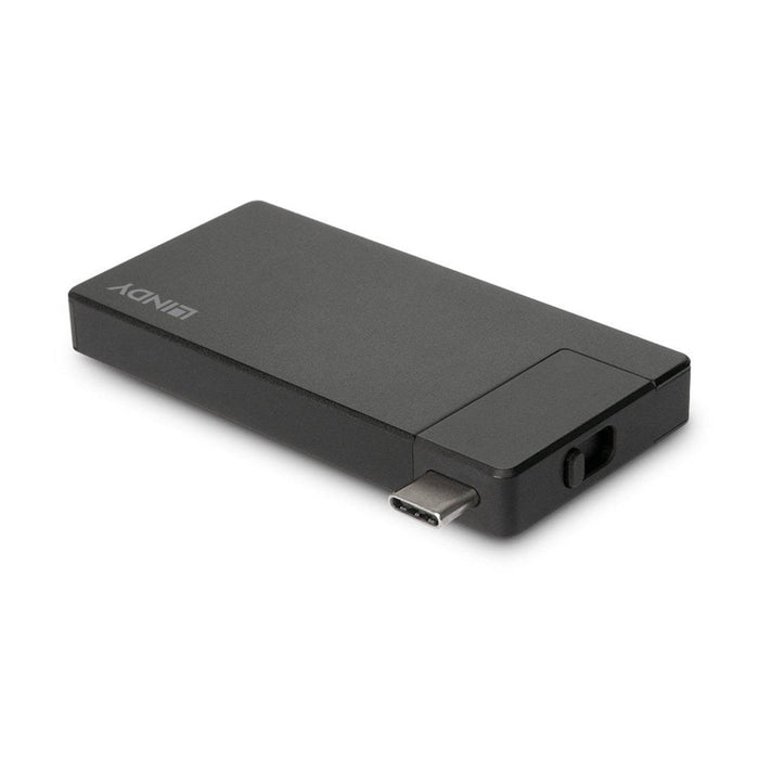 LINDY 43336 USB-C Laptop Micro Docking Station with 1 x HDMI (F) 1 x USB Type-A (F) & USB Type-C - IT Supplies Ltd
