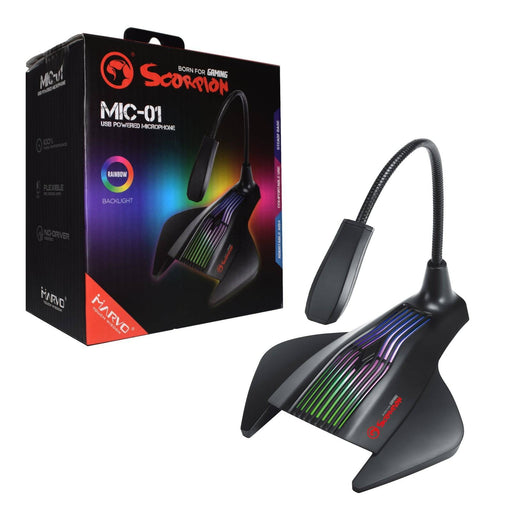 Marvo MIC-01 RGB USB Gaming Microphone for PC or Laptop - IT Supplies Ltd