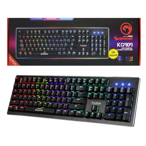 Marvo KG909-UK Full Size Mechanical Gaming Keyboard - IT Supplies Ltd