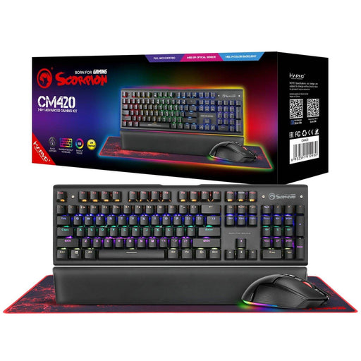 Marvo Scorpion CM420-UK 3-in-1 Gaming Bundle - IT Supplies Ltd