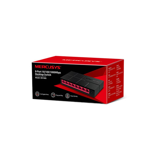 Mercusys MS108G 8 Port Gigabit Ethernet Network Switch - IT Supplies Ltd