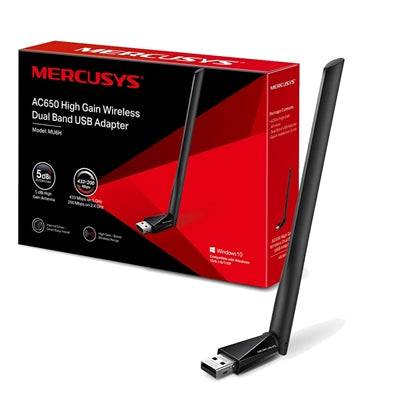 Mercusys MU6H AC650 High Gain Wireless Dual Band USB Adapter - IT Supplies Ltd