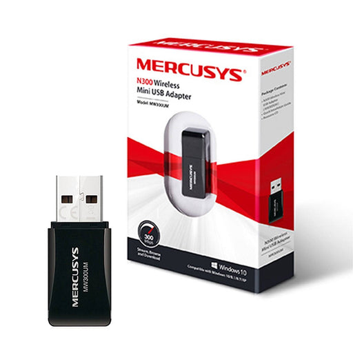 Mercusys MW300UM N300 Wireless Mini USB Adapter - IT Supplies Ltd