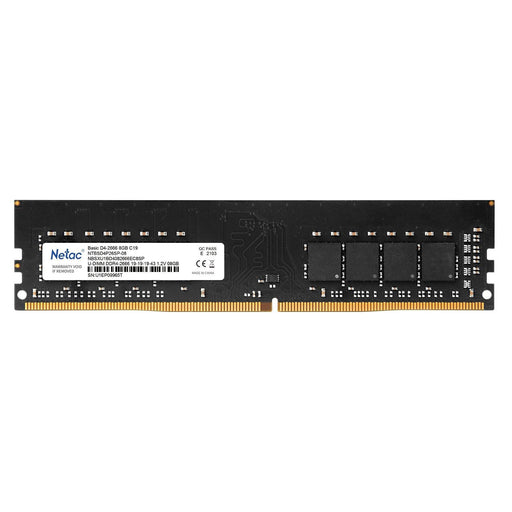 Netac 8GB No Heatsink (1 x 8GB) DDR4 2666MHz DIMM System Memory - IT Supplies Ltd