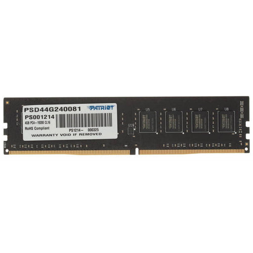 Patriot Signature Line 4GB No Heatsink (1 x 4GB) DDR4 2400MHz DIMM System Memory - IT Supplies Ltd
