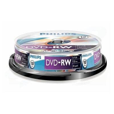 Philips DVD-RW 4X 10PK Spindle - IT Supplies Ltd