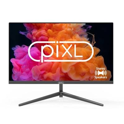 piXL PXD24VH 24" Frameless Monitor, Widescreen, 5ms Response Time, Full HD 1920 x 1200, VGA, HDMI, Internal PSU, Speakers, Black Finish - IT Supplies Ltd