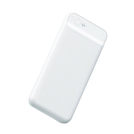 Prevo SP3012 Power bank,10000mAh Portable Fast Charging for Smart Phones, Tablets and Other Devices, Slim Design, Dual-Port with USB Type-C and Micro USB Connection, White - IT Supplies Ltd