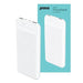 Prevo SP3012 Power bank,10000mAh Portable Fast Charging for Smart Phones, Tablets and Other Devices, Slim Design, Dual-Port with USB Type-C and Micro USB Connection, White - IT Supplies Ltd