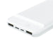 Prevo SP3012 Power bank,10000mAh Portable Fast Charging for Smart Phones, Tablets and Other Devices, Slim Design, Dual-Port with USB Type-C and Micro USB Connection, White - IT Supplies Ltd