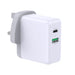 Prevo QC72 USB Type-C & USB Type-A Fast Charge Mains Charger with Qualcomm Quick Charge 3.0 for Laptops, Ultrabooks, Chromebooks, iPads, MacBooks, Smartphones, Tablets, Mobile Devices, Action Cameras, DSLRs - IT Supplies Ltd
