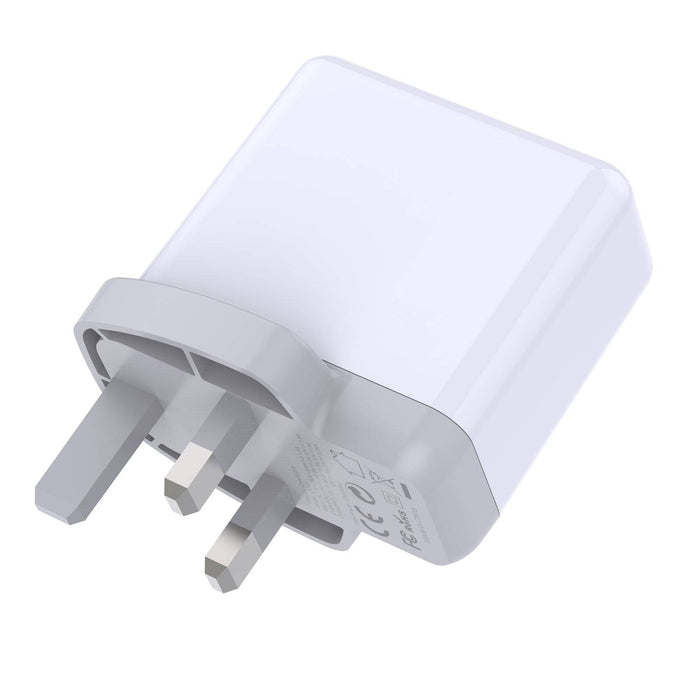 Prevo QC72 USB Type-C & USB Type-A Fast Charge Mains Charger with Qualcomm Quick Charge 3.0 for Laptops, Ultrabooks, Chromebooks, iPads, MacBooks, Smartphones, Tablets, Mobile Devices, Action Cameras, DSLRs - IT Supplies Ltd
