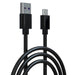 Prevo USBA-USBC-2M Data Cable, USB 2.0 Type-C (M) to USB 2.0 Type-A (M), 2m, Black - IT Supplies Ltd