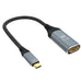 Prevo USBC-DP-ADA Display Converter Adapter, USB Type-C (M) to DisplayPort (F), 0.2m, Black &amp; Silver, DisplayPort 1.4, Supports up to 8K@30Hz - IT Supplies Ltd