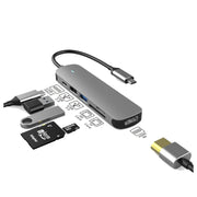 Prevo C605A USB Type-C 6-In-1 Hub with HDMI SD and TF Card Reader - IT Supplies Ltd
