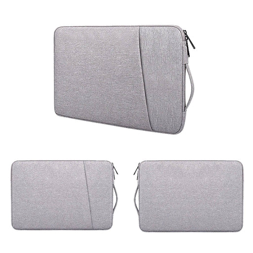 Prevo 15.6 Inch Laptop Sleeve, Side Pocket, Cushioned Lining, Light Grey - IT Supplies Ltd