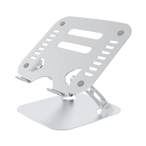 PREVO Aluminium Alloy Laptop Stand, Fit Devices from 11 to 17 Inches, Non-Slip Silicone, Height and Angle Adjustable - IT Supplies Ltd