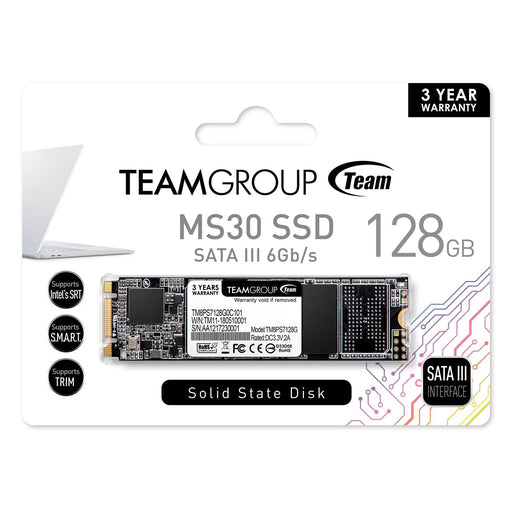 Team MS30 128GB M.2 2280 SATA III SSD - IT Supplies Ltd