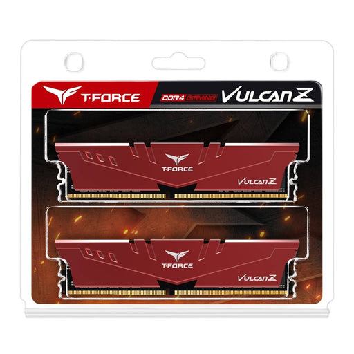 Team Vulcan Z 16GB Red Heatsink (2 x 8GB) DDR4 2666MHz DIMM System Memory - IT Supplies Ltd