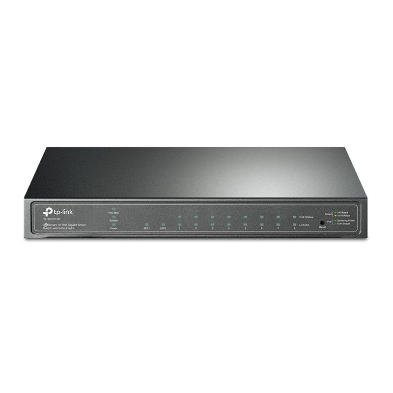 TP-Link TL-SG2210P JetStream 10-Port Gigabit Smart Switch with 8-Port PoE+ - IT Supplies Ltd