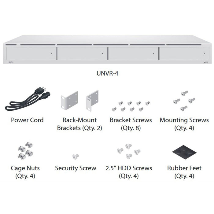 Ubiquiti UNVR UniFi Protect 4 Bay Network Video Recorder - IT Supplies Ltd