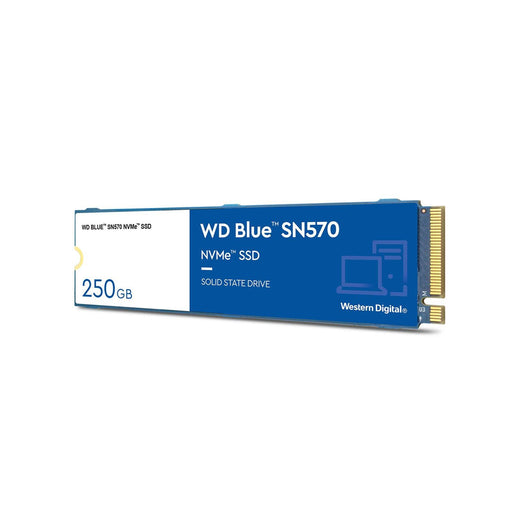 WD Blue SN570 (WDS250G3B0C) 250GB NVMe M.2 Interface, PCIe x3 x4, 2280 Length, Read 3300MB/s, Write 1200MB/s, 5 Year Warranty - IT Supplies Ltd